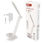 LED galda lampa EMOS CHASE 7.8W 450lm 3K/4K/6K balta