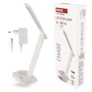 LED galda lampa EMOS CHASE 7.8W 450lm 3K/4K/6K balta