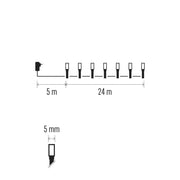 LED gaismas virtene 24m EMOS Classic 240LED 6W balta CW 8MOD IP44