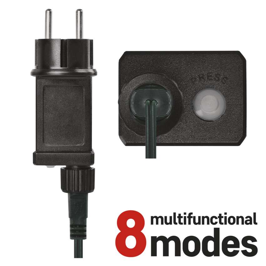 LED gaismas virtene 24m EMOS Classic 240LED 6W balta CW 8MOD IP44
