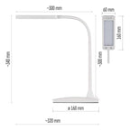 LED Galda lampa EMOS Eddy 6W 3000K-6800K DIM balta