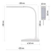 LED Galda lampa EMOS Eddy 6W 3000K-6800K DIM balta