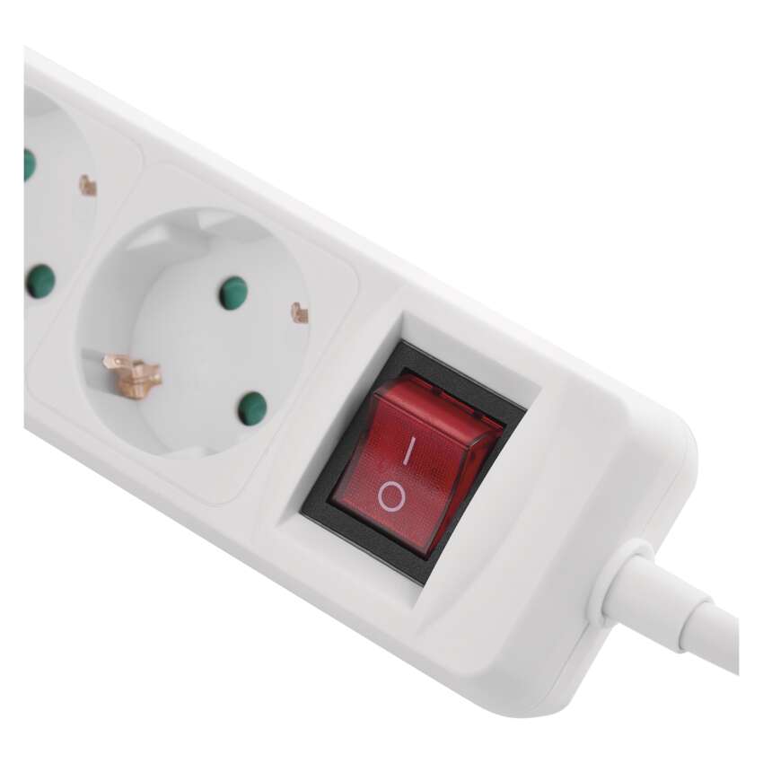 Pagarinātājs 2 m, 3 kontaktligzdas, ar slēdzii, 2×USB, EMOS