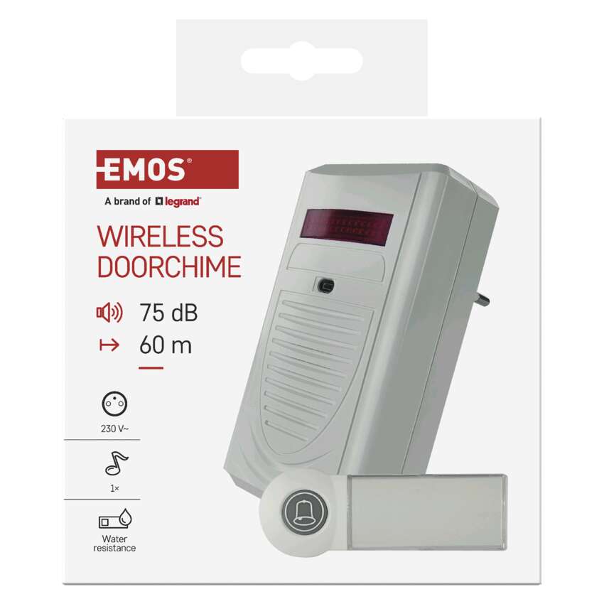 Wireless doorbell EMOS P5705, with one melody