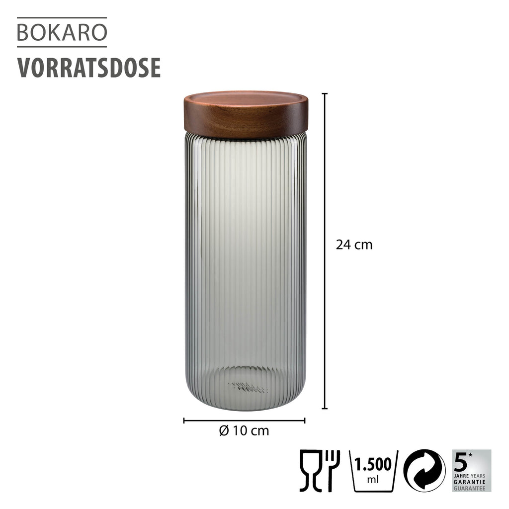 GEFU BOKARO uzglabāšanas trauks, 1500 ml