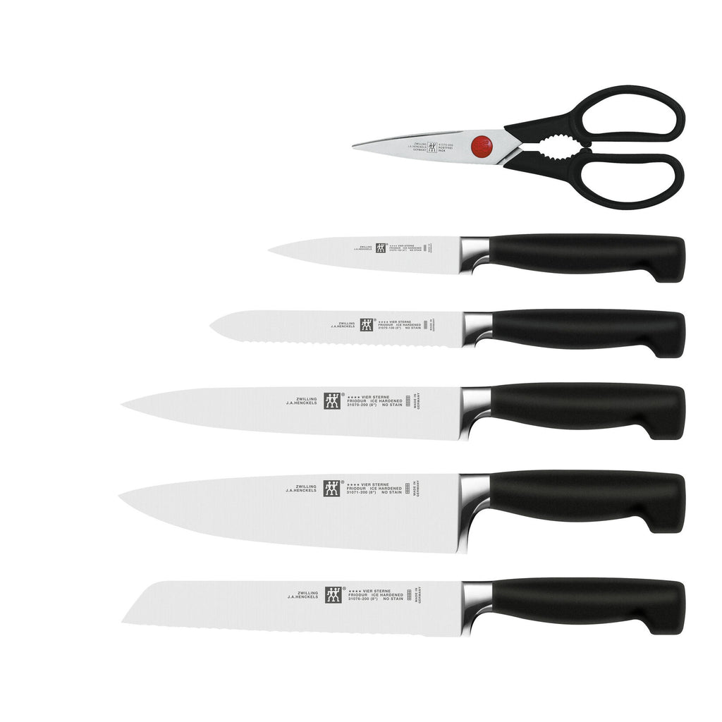 ZWILLING FOUR STAR nažu komplekts blokā ar KIS tehnoloģiju, 7 pr.