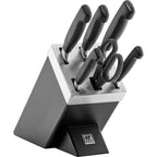 ZWILLING FOUR STAR nažu komplekts blokā ar KIS tehnoloģiju, 7 pr.