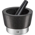 Granīta miezeris un piesta ZWILLING SPICES 15 cm, melna