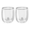 Dubultsienu stikla espresso glāzes Zwilling Sorrento 80ml, 2 gab.