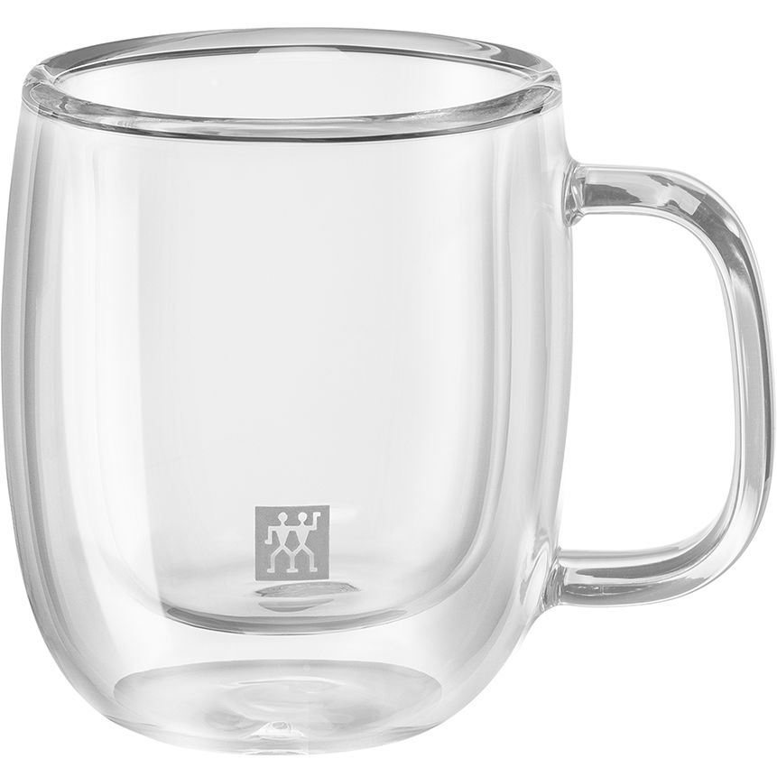 Dubultsienu stikla espresso krūzes Zwilling Sorrento PLUS 80ml, 2 gab.