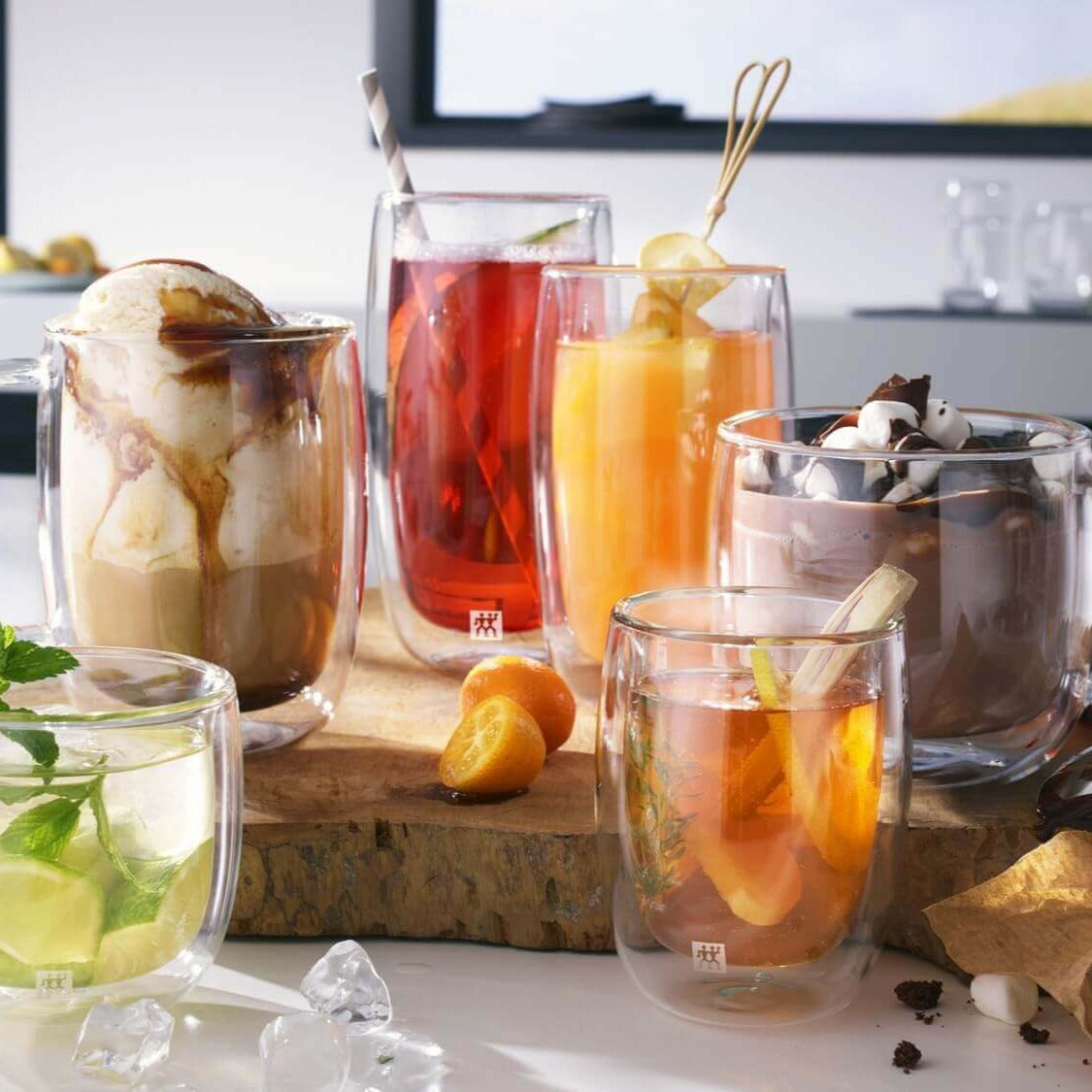 Dubultsienu stikla kafijas krūzes Zwilling Sorrento PLUS 355ml, 2 gab.