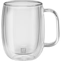 Dubultsienu stikla kafijas krūzes Zwilling Sorrento PLUS 355ml, 2 gab.