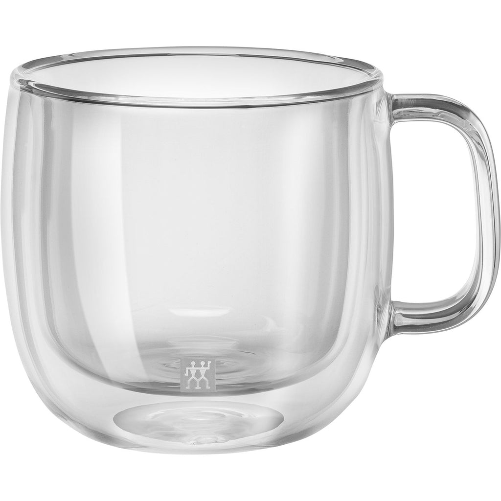 Dubultsienu stikla kapučino krūzes Zwilling Sorrento PLUS 450ml, 2 gab.