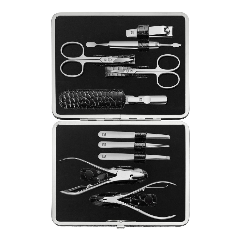 ZWILLING CLASSIC INOX Manicure set - black stywne box, 10 elements