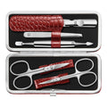 ZWILLING Classic manikīra un pedikīra komplekts, 5 piederumi, sarkans ādas futrālis