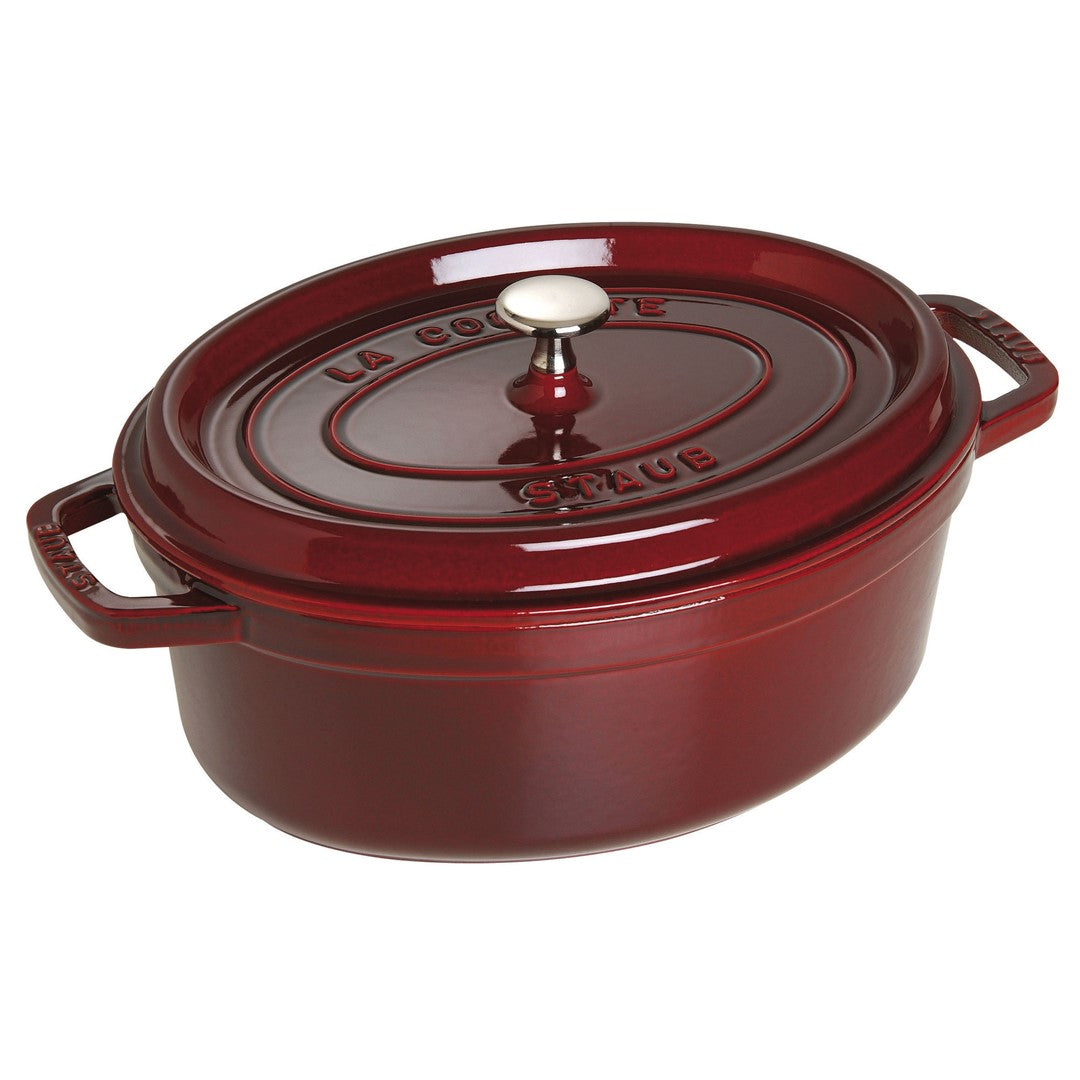 Ovāls čuguna katls STAUB LA COCOTTE 3.2L, tumši sarkans
