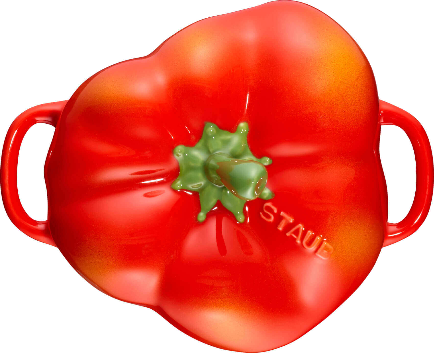Keramikas cocotte STAUB Ceramique Paprika 450 ml, sarkana
