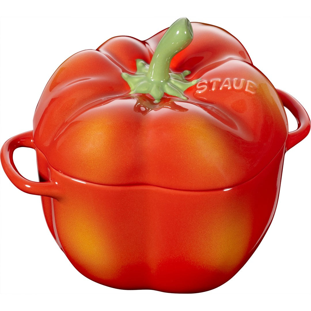 Keramikas cocotte STAUB Ceramique Paprika 450 ml, sarkana