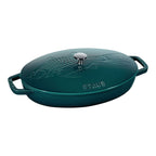 STAUB Specialities ovāls čuguna cepamtrauks zivīm ar vāku 33 cm, 2.8L, La Mer