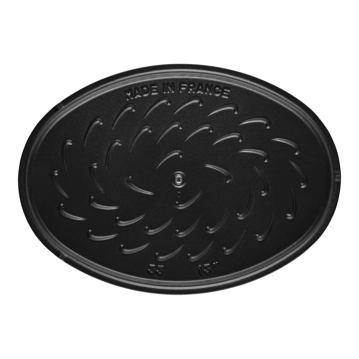 STAUB Specialities ovāls čuguna cepamtrauks zivīm ar vāku 33 cm, 2.8L, La Mer