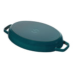 STAUB Specialities ovāls čuguna cepamtrauks zivīm ar vāku 33 cm, 2.8L, La Mer