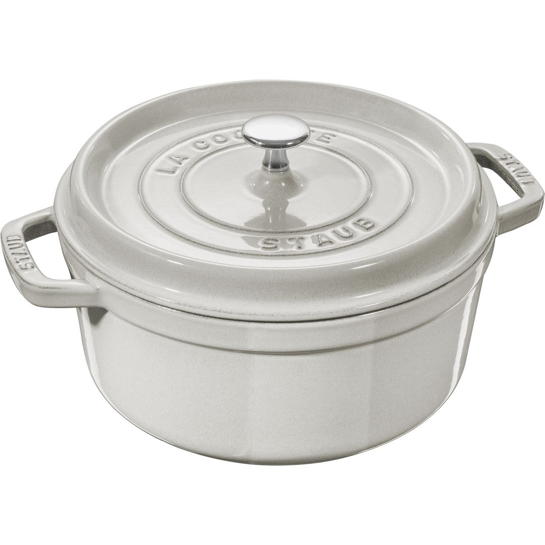 Čuguna katls STAUB LA COCOTTE 20cm 2.2L, balts