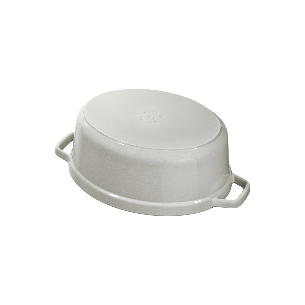 Ovāls čuguna katls 27cm STAUB LA COCOTTE 3.2L, balts