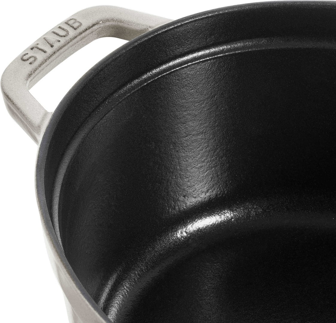 Ovāls emaljēts čuguna katls STAUB LA COCOTTE 6.7L, balts