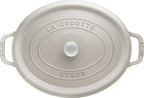 Ovāls emaljēts čuguna katls STAUB LA COCOTTE 6.7L, balts