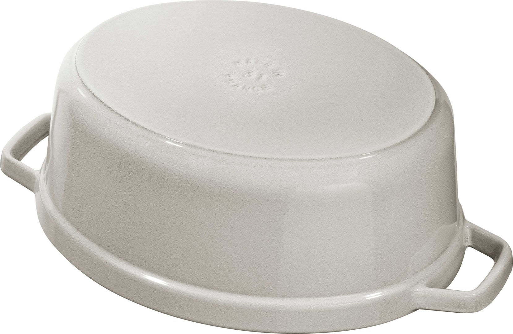 Ovāls emaljēts čuguna katls STAUB LA COCOTTE 6.7L, balts