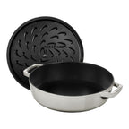 Čuguna dziļā panna 28cm STAUB Braisers Chistera Saute ar vāku