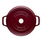 Emaljēts čuguna katls ar vāku Staub 24cm 3,8L La Cocotte, bordo