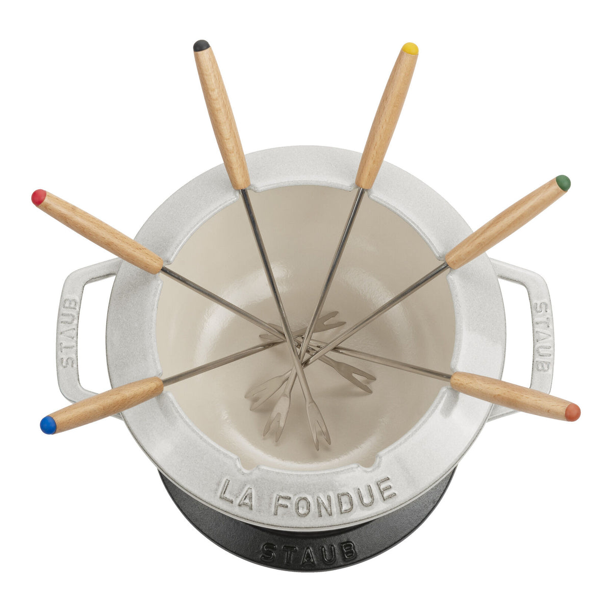 STAUB Specialities čuguna fondī komplekts 20 cm, White Truffle ar kalnu rakstu