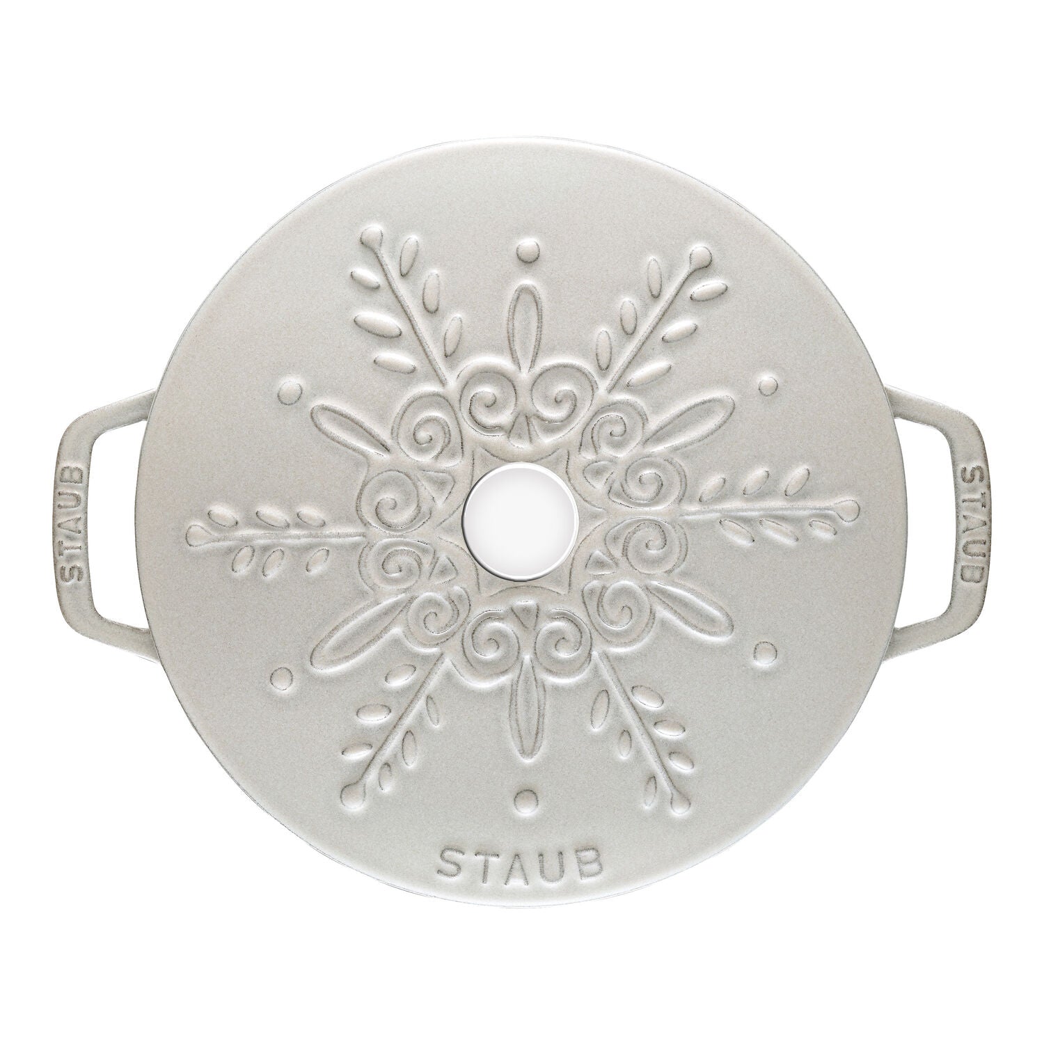 Emaljēts čuguna katls 24cm STAUB La Cocotte Duch Oven Snowflake 3.6L balts
