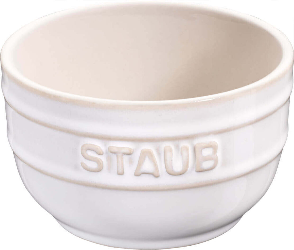 Creme Brulee trauciņi STAUB Ceramique, 9 cm, 4gab., ziloņkaulta balti