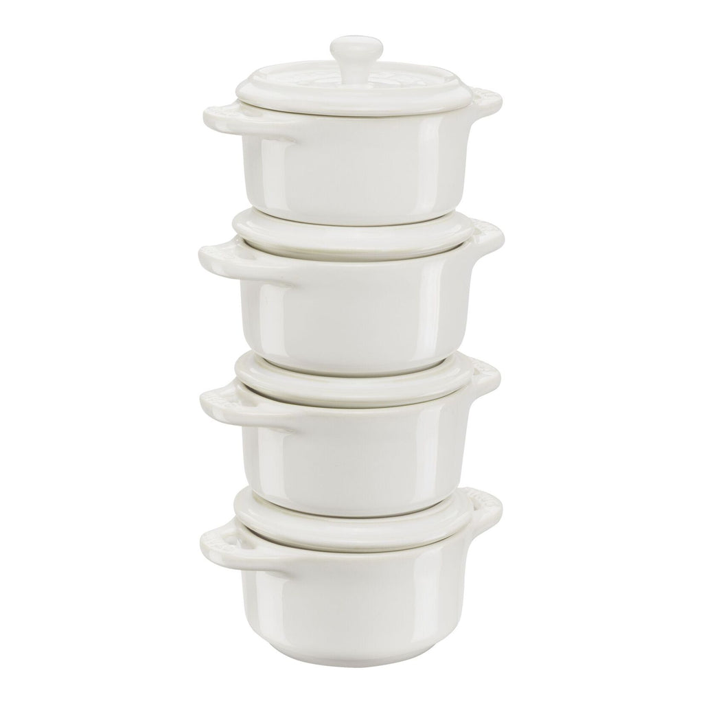 Mini kokotes STAUB Ceramique 4gab. x 10 cm, 0.2L keramika