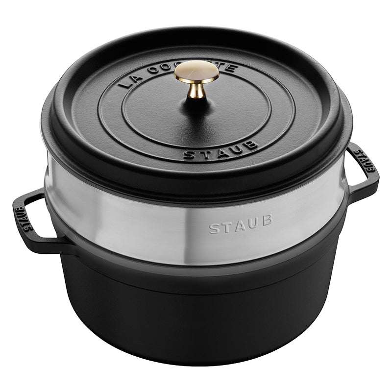 Čuguna katls STAUB LA COCOTTE komplektā ar tvaicēšanas sietu 3.8L
