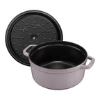 Emaljēts čuguna katls ar vāku Staub 24cm 3,8L Cocotte, sakuras rozā