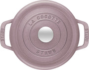 Emaljēts čuguna katls ar vāku Staub 24cm 3,8L Cocotte, sakuras rozā
