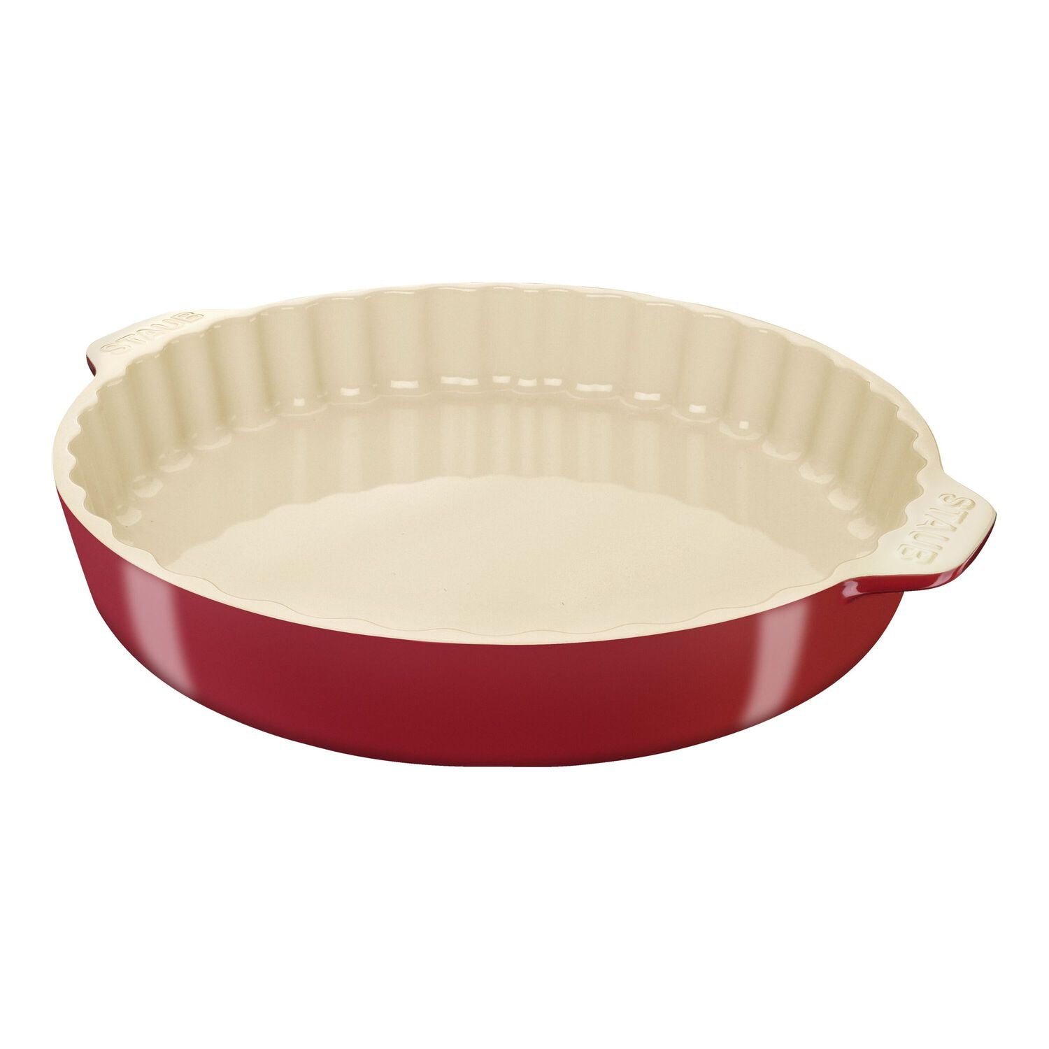 Keramikas pīrāga forma 30cm Staub Ceramique, sarkana