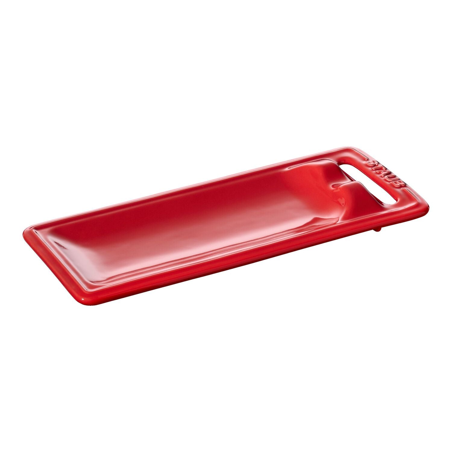 Karotes paliktnis STAUB Ceramique 25 x 10cm sarkans