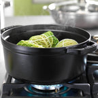 Emaljēts čuguna katls ar vāku Staub 26cm 5.2L Cocotte, melns