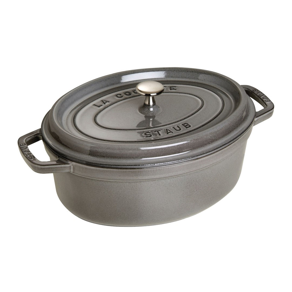 Ovāls čuguna katls STAUB LA COCOTTE 4.2L, pelēks