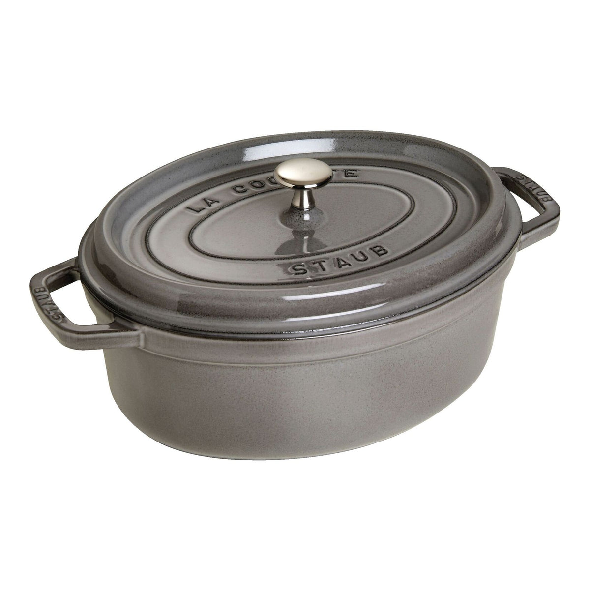 Ovāls čuguna katls ar vāku STAUB La Cocotte 5.5L emaljēts