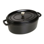 Ovāls emaljēts čuguna katls STAUB LA COCOTTE 6.7L, melns