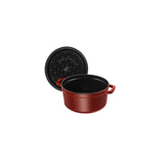 Emaljēts čuguna katls ar vāku Staub 24cm 3,8L Cocotte, grenadīna sarkans