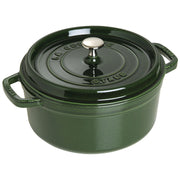 Emaljēts čuguna katls ar vāku Staub 26cm 5.2L Cocotte, tumši zaļš