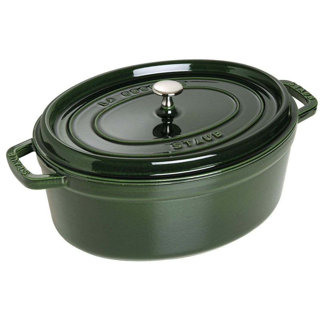 Ovāls čuguna katls STAUB LA COCOTTE 5.5L, zaļš