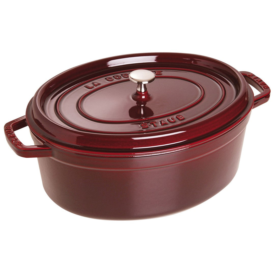Ovāls čuguna katls STAUB LA COCOTTE 5.5L, tumši sarkans