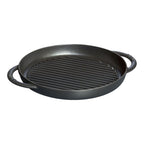 STAUB Pure Grill čuguna grilpanna 26 cm, melna